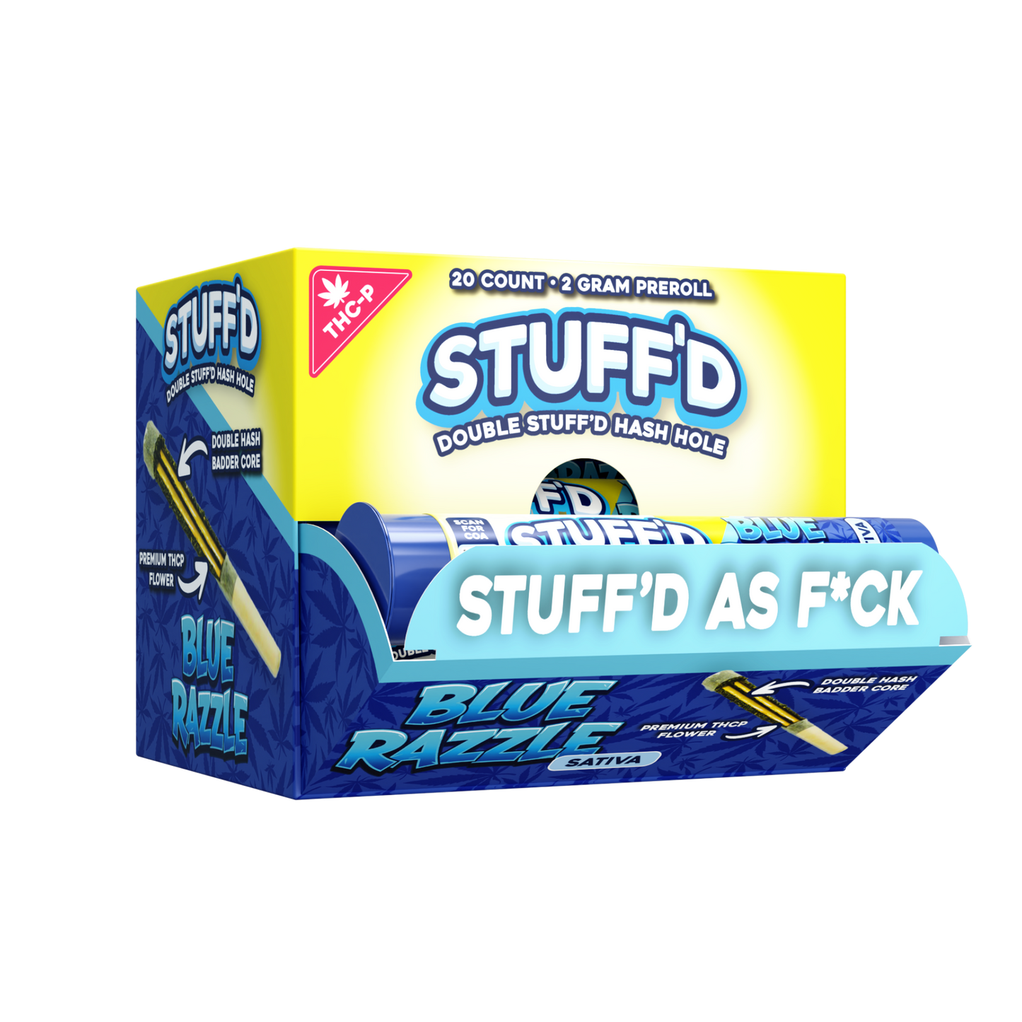 STUFF'D - HASH HOLE PREROLL (THCP) - 20CT