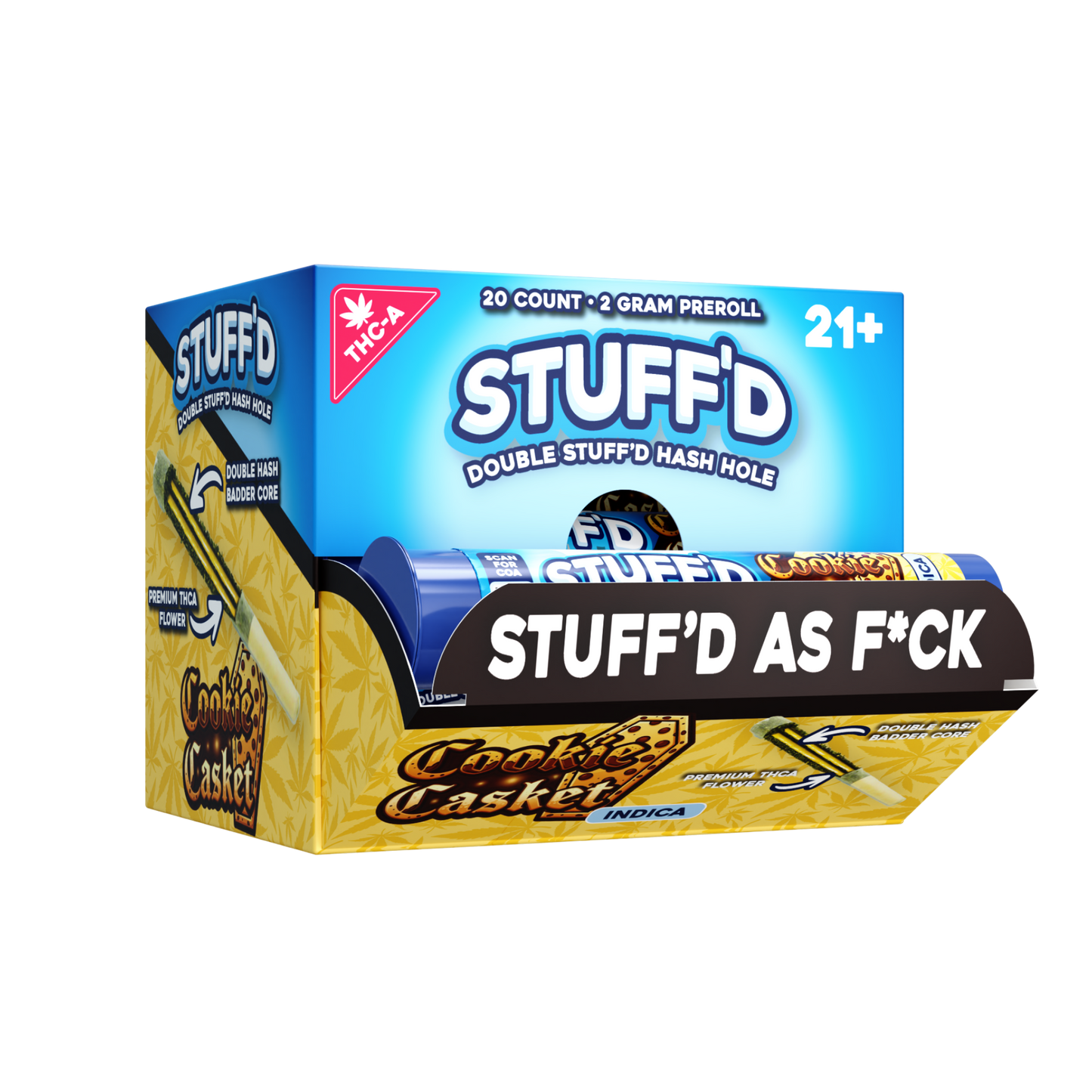 STUFF'D - HASH HOLE PREROLL (THCA) - 20CT