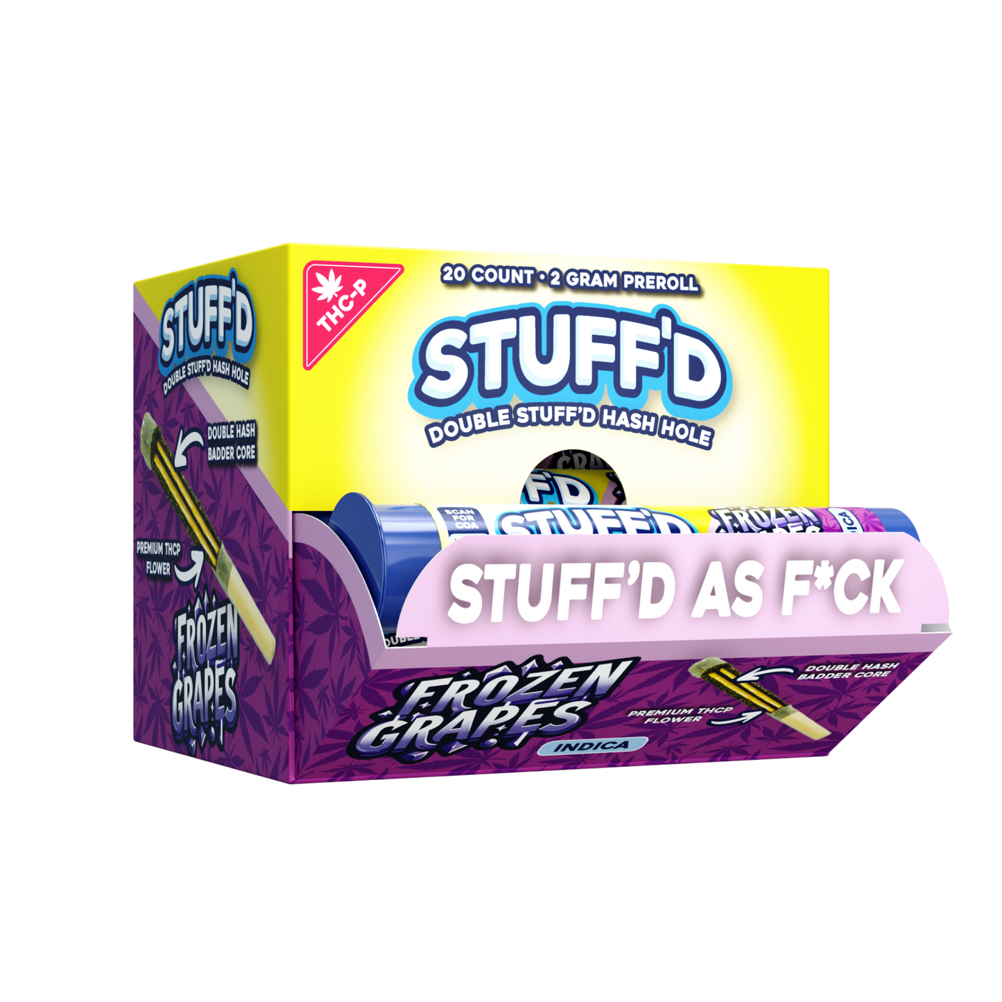 STUFF'D - HASH HOLE PREROLL (THCP) - 20CT