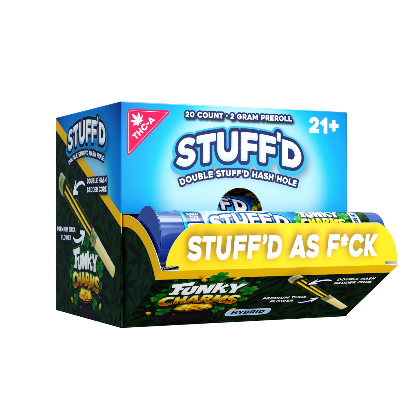 STUFF'D - HASH HOLE PREROLL (THCA) - 20CT