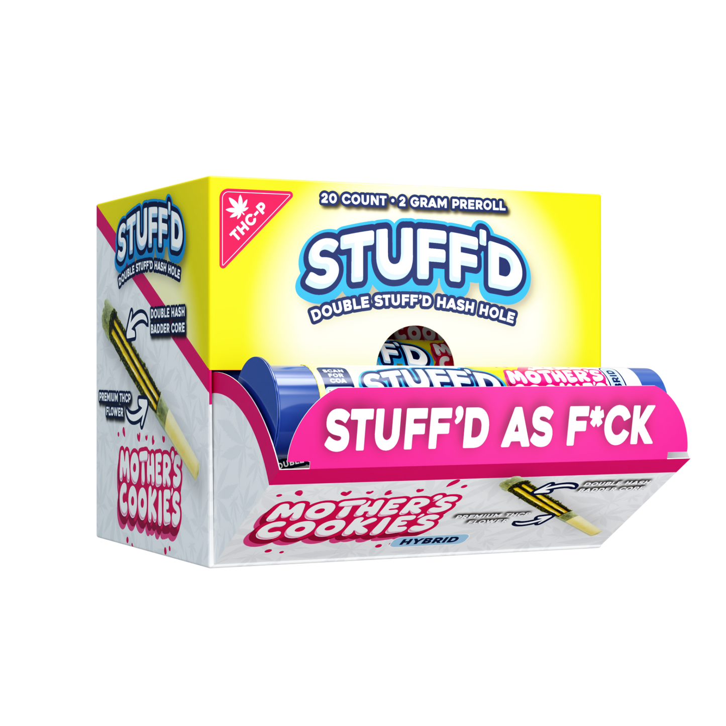 STUFF'D - HASH HOLE PREROLL (THCP) - 20CT