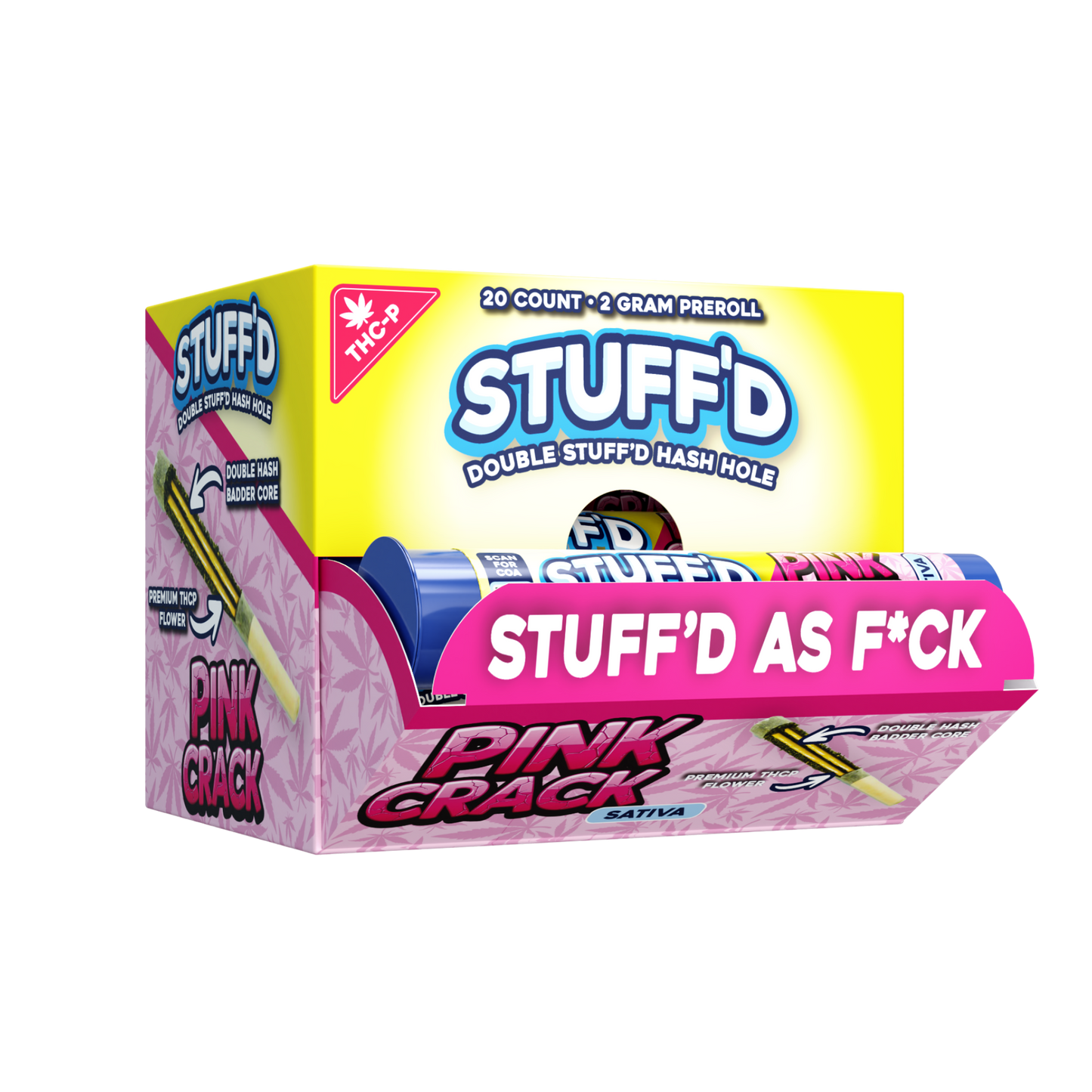 STUFF'D - HASH HOLE PREROLL (THCP) - 20CT