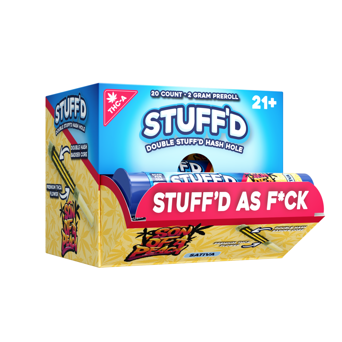 STUFF'D - HASH HOLE PREROLL (THCA) - 20CT